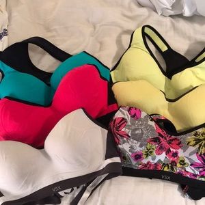 Set of 6 Victoria’s Secret Incredible Sports Bras